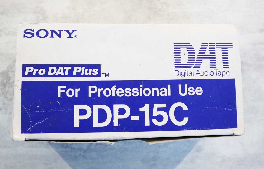 Упаковка DAT Аудио кассета Sony pdp-15c Pro DAT Plus
