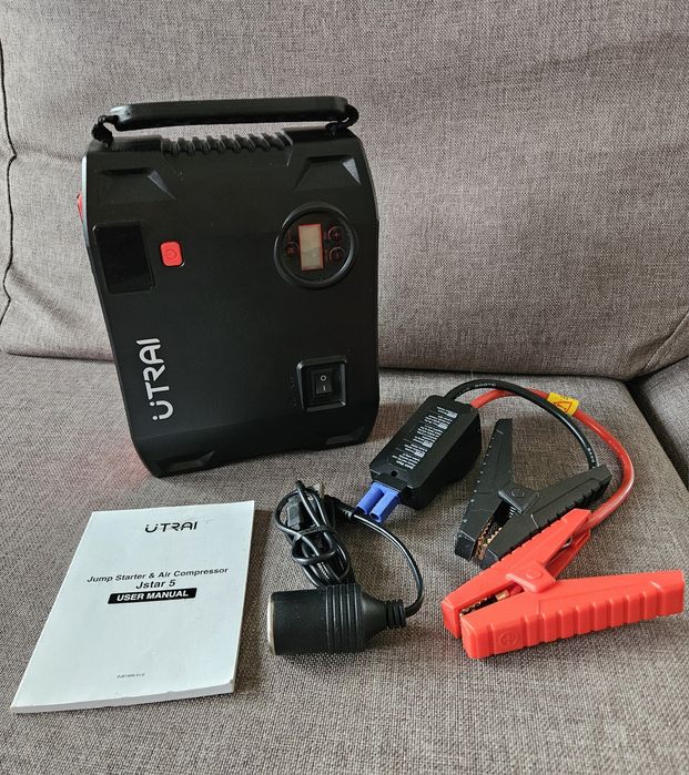 Urządzenie rozruchowe UTRAI, nowe 4 2000A, 16000mAh, z kompresorem