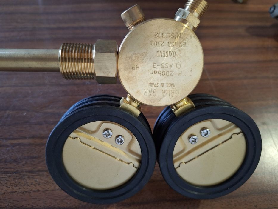 Manómetro de redução de oxigénio - Marca Galagar - Novo