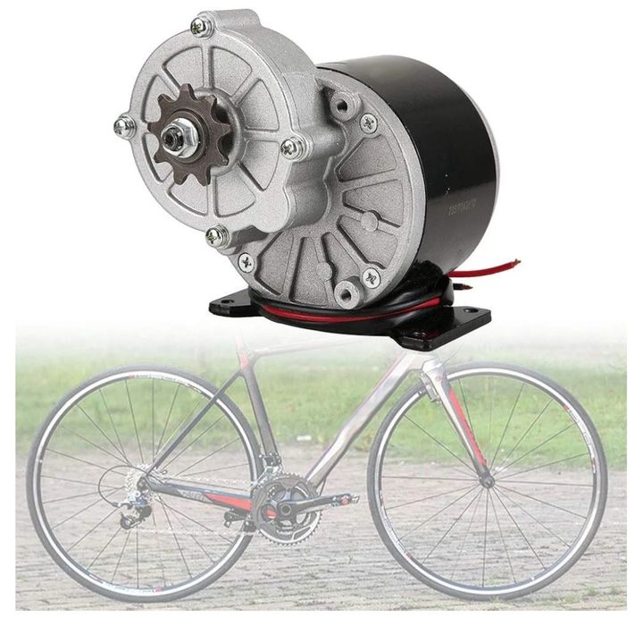 Motor de Redução de Engrenagem MY1016Z, 24V 250W 14A 275 RPM Motor Elétrico DC Motor Elétrico de Bicicleta Com Roda Dentada de 9 Dentes