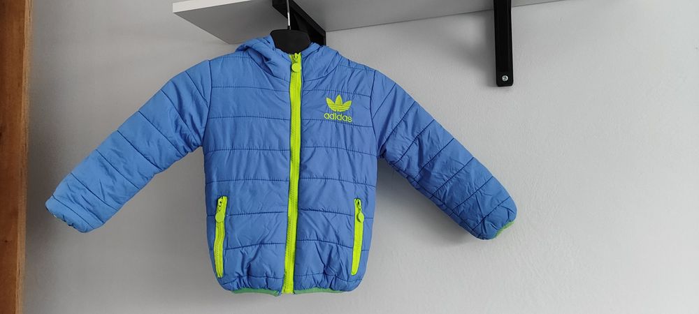 Kurtka chłopięca + gratis !! adidas r 98 niebieska