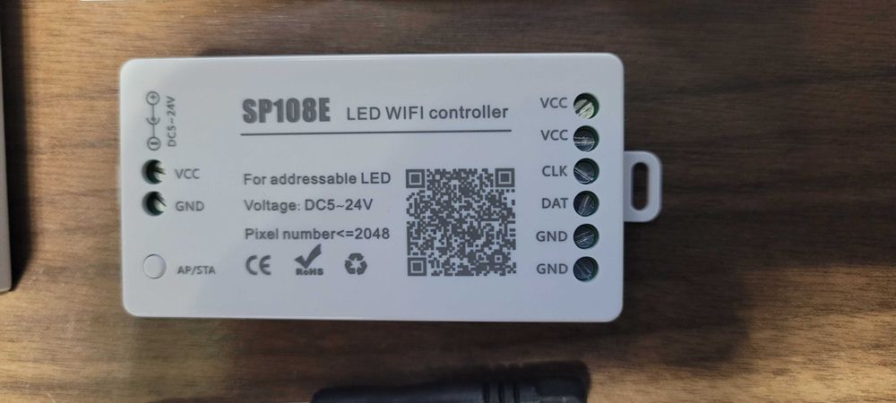 SP108E kontroler WiFi do adresowanych taśm LED WS2812B, WS2811