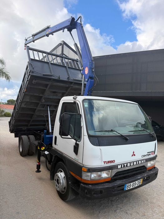 Mitsubishi canter grua Pm e tribasculante 7.5T