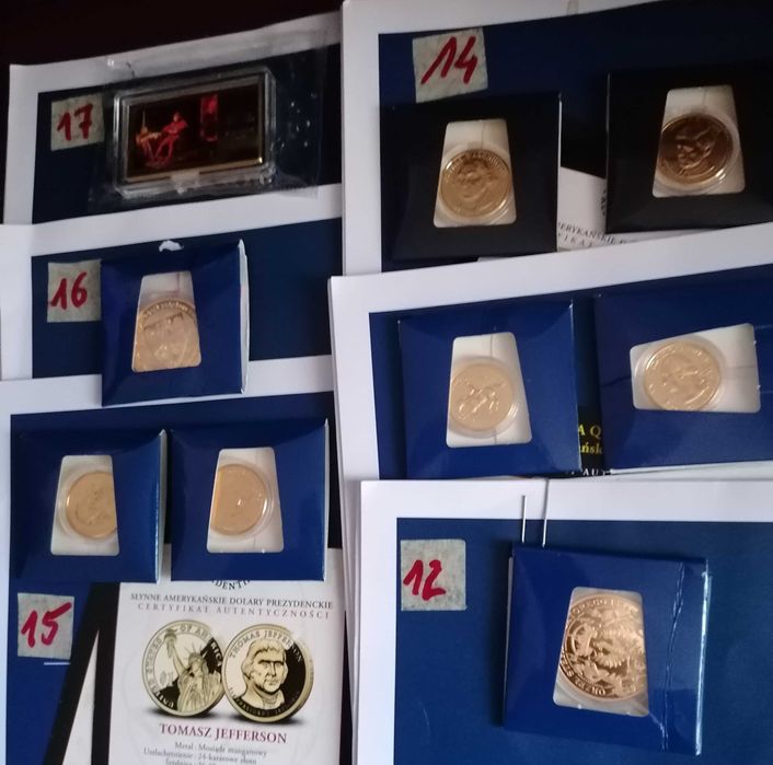 Kolekcja-wyprzedaż/medale, banknoty i monety
