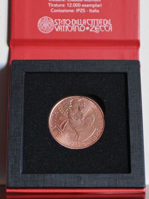 Cidade do Vaticano 20 euro, São Pedro e o Galo