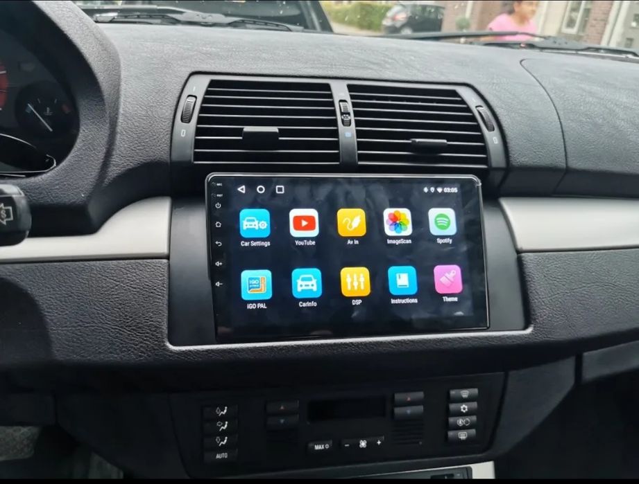 Rádio Android 14 com GPS BMW E39/X5 (Artigo Novo)
