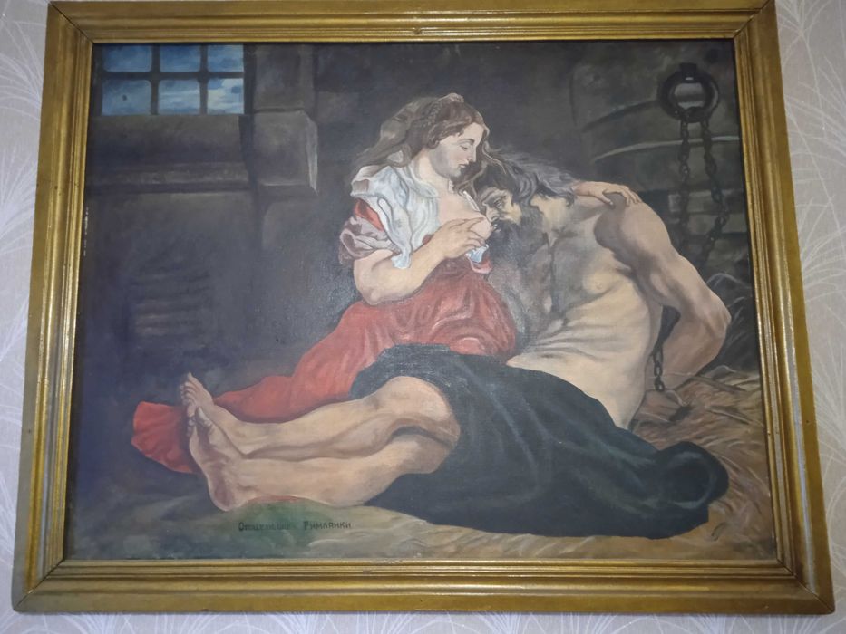 Антикварна картина масляна на полотні