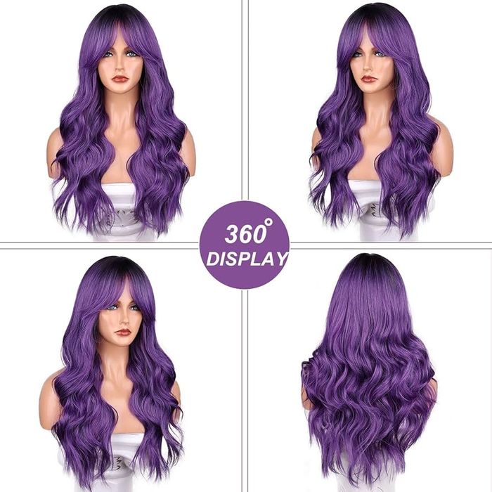 Fulang Włosy/peruka syntetyczna, długie, kręcone