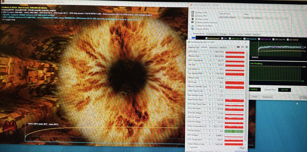 Ігровий ПК. GTX1060 6Gb, 16Gb, нова SSD360Gb, HDD500Gb, налаштований.