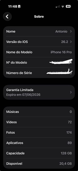 iphone 16 pro 128gb como nov