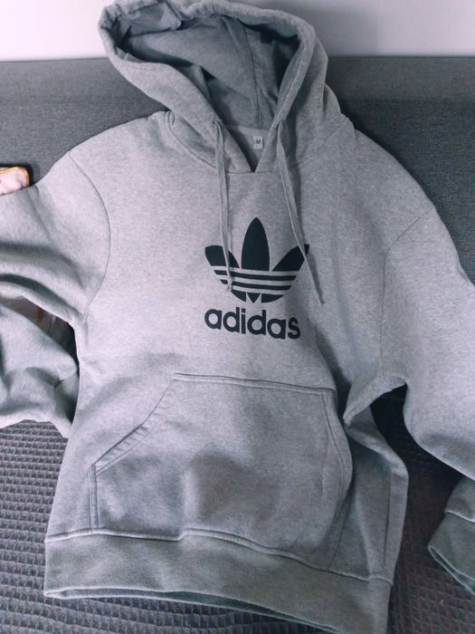 Bluza meska szara Adidas M kaptur