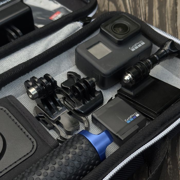 GoPro 7 Black з кріплення на військовий шолом і іншими аксесуарами (гопро, гоу про, гопро)