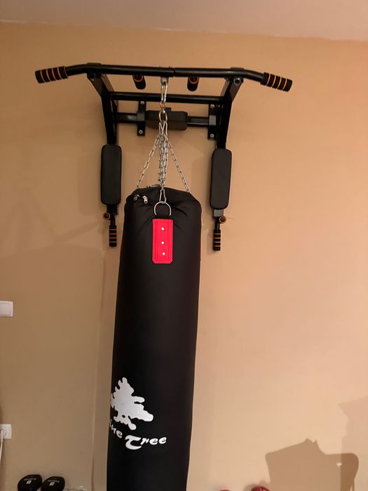Saco de box e suporte
