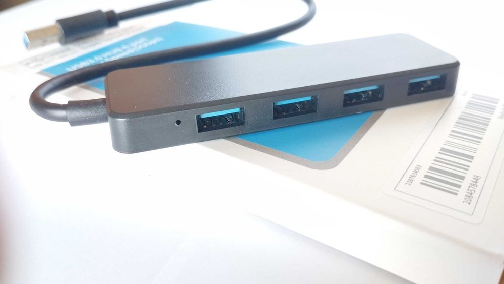 NOVO - HUB USB 3.0 Compacto de 4 portas
