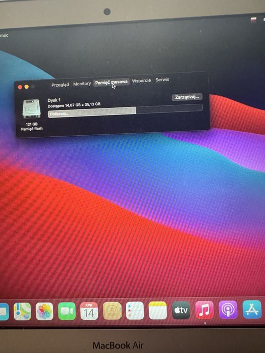 MacBook Air 2014 + podstawka chłodząca