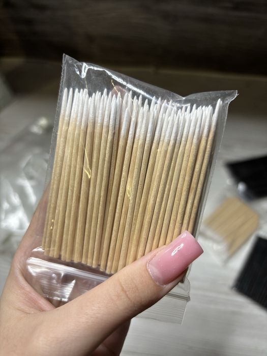 Аплікатори мікробраші дерев’яні 100 штук упаковка