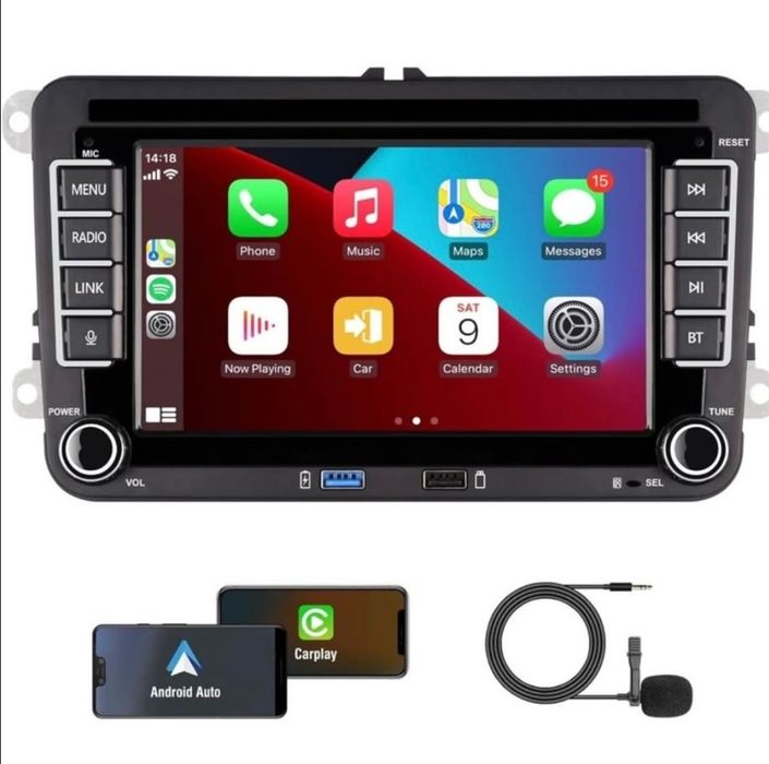 Rádio 2 DIN Android VW Golf/Passat/Polo/Seat/Sirocco...