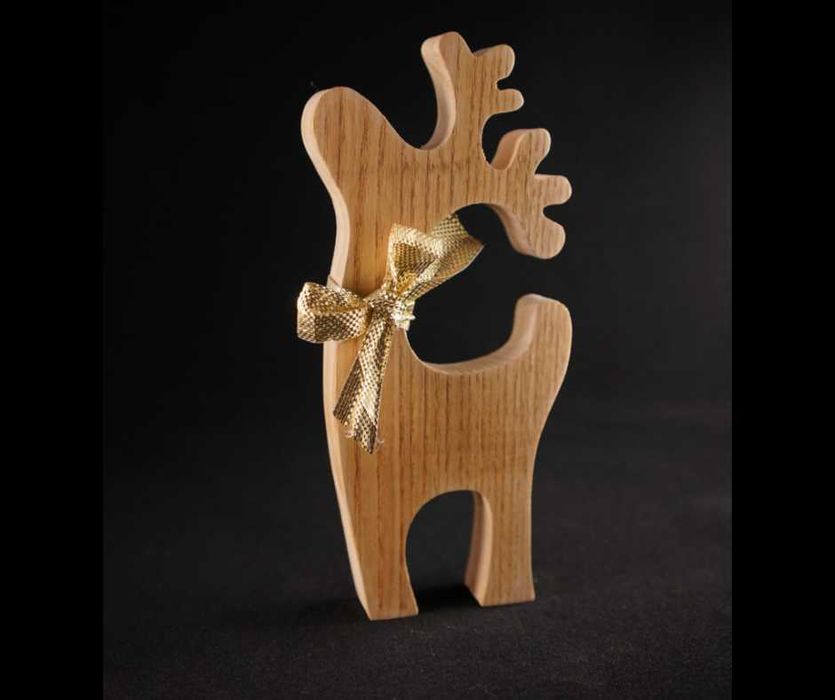 Renifer figurka | lite DREWNO 25 cm