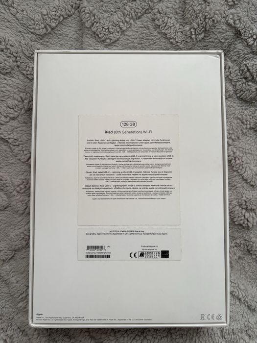 iPad (8 generacji) Wi-Fi 128 GB Space Gray, 10,2 cali