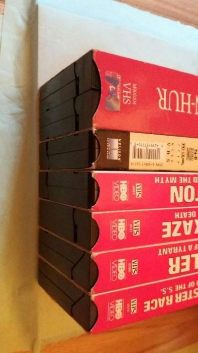 Kasety VHS Hitler Patton Kamikaze Ben Hur There Last Emderor