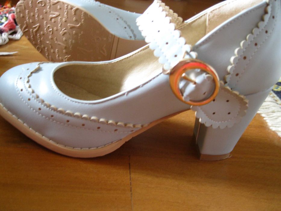 Sapatos azuis chineses