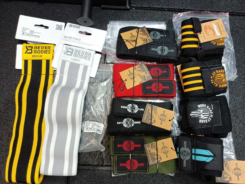 Acessórios Ginásio Wrist Wraps, Straps e Bandas