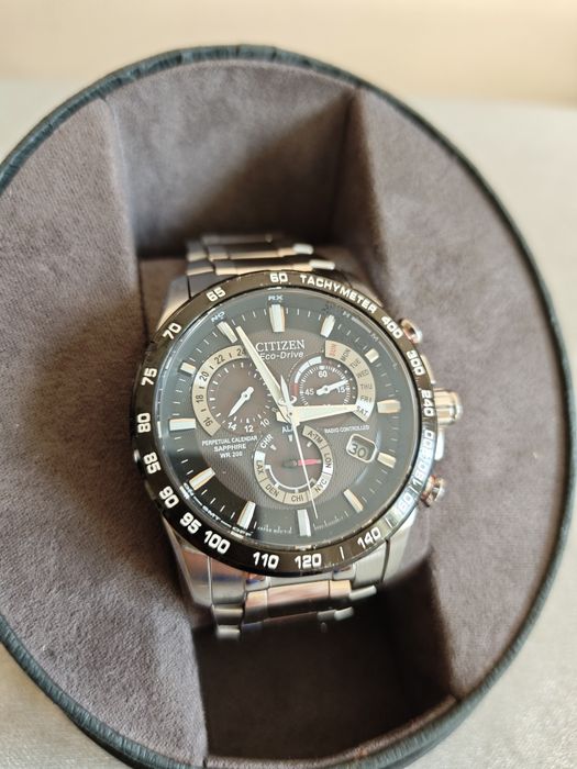 Citizen Eco-Drive Radio-Controlled AT4008-51E | Szafir | WR 200M | Pełen Komplet