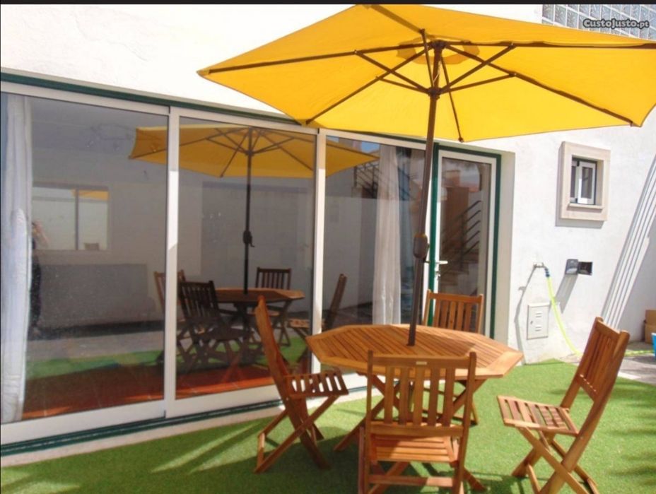 T1/T2 na Nazaré com quintal e Barbecue