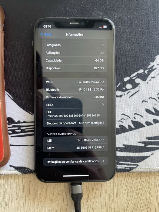 Iphone 11 + 4 capas + Huawei FreeBuds Lite