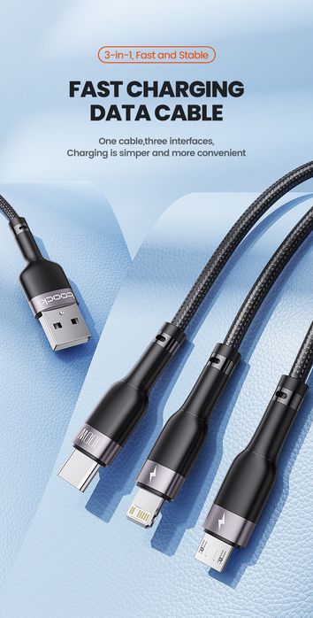 USB-кабель TOOCKI 3 в 1