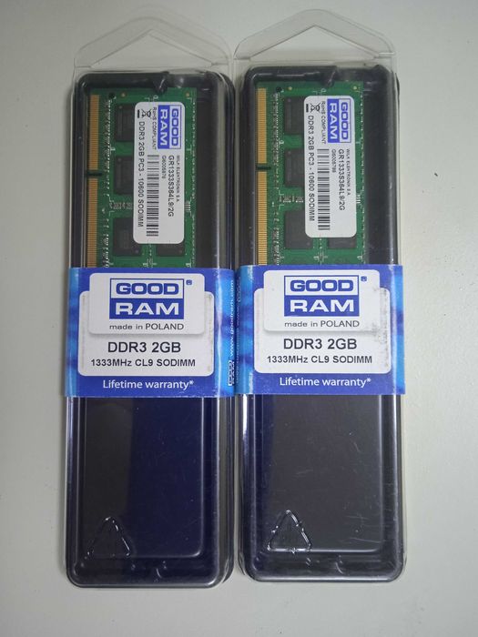 Оперативная память для ноутбука DDR3  2GB (новая)