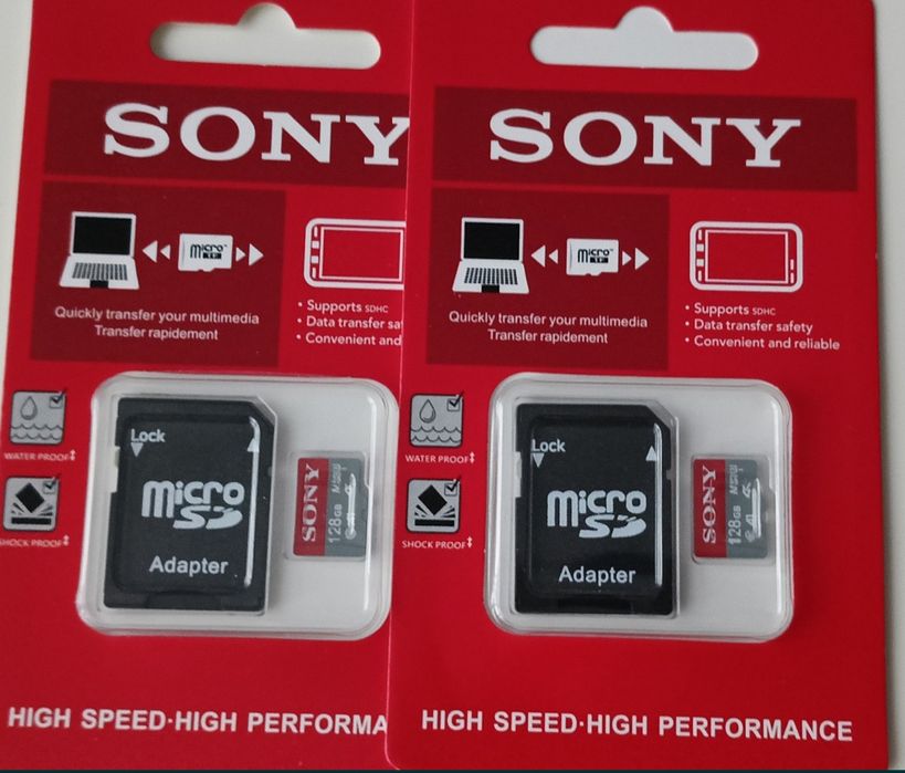 Sony 128 GB Karta pamięci MicroSD z adapterem Nowa