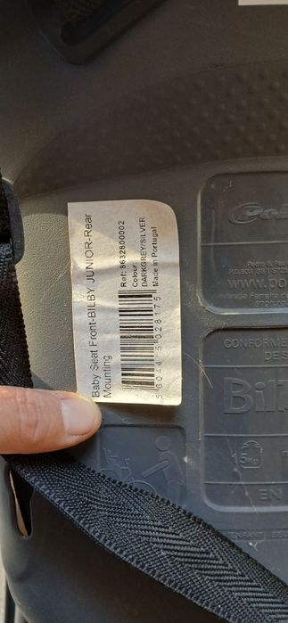 Cadeira de passeio para bicicleta com marcas de uso