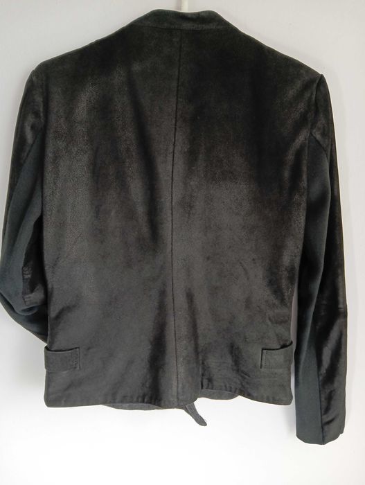 Elegancka ramoneska damska skóra wełna r. S 36