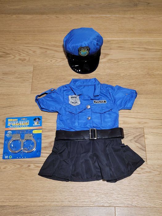 Strój policjantki, rozmiar 110 (5 lat), policjantka mundur