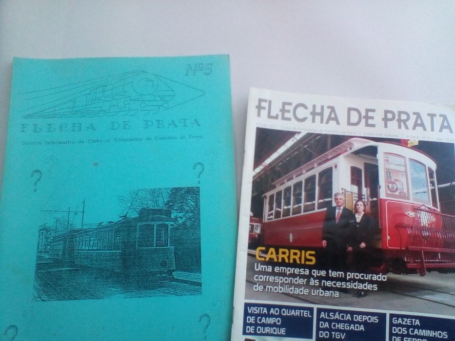 Revistas bastão piloto e revistas flecha de prata e outros