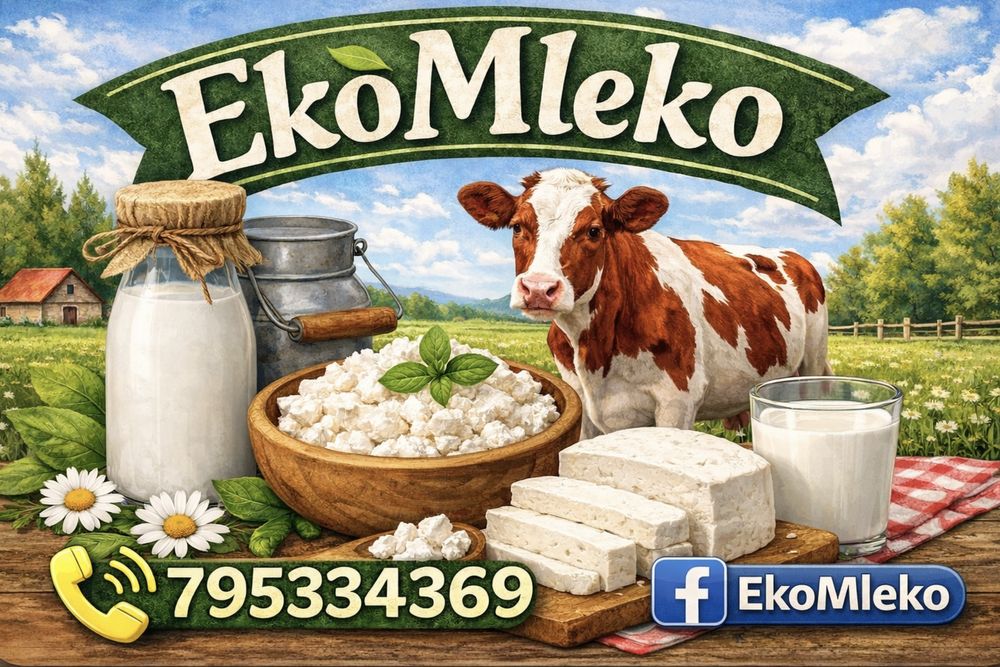 Ekologiczne mleko ser masło smietana