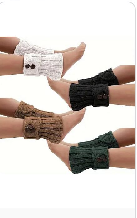 Гетры вязанные на осень/зиму