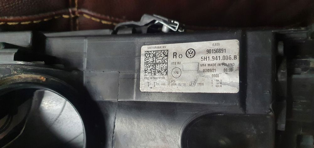 Vw golf viii lampa prawy przód przednia