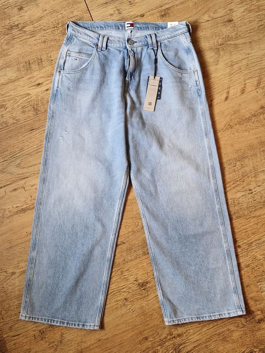 Tommy Hilfiger spodnie jeansy relaxed szerokie 29/28