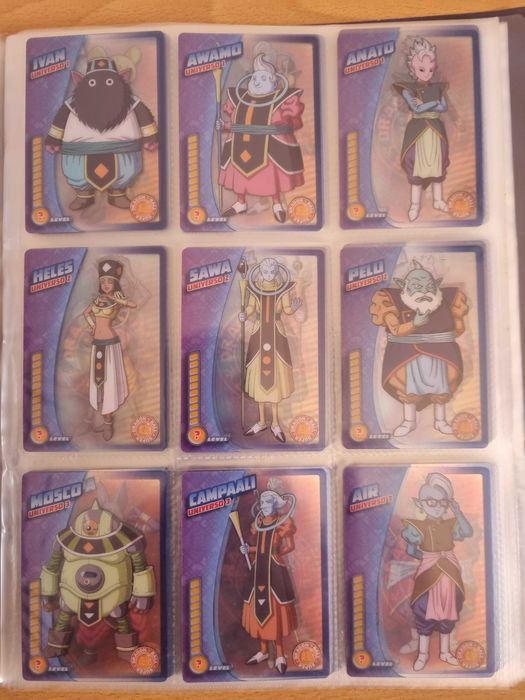 caderneta completa de dragon ball z super da panini