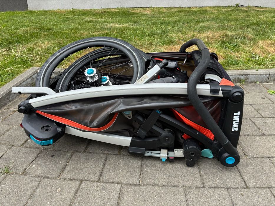 Przyczepka rowerowa thule chariot cross 1osobowa z zestawem do biegania