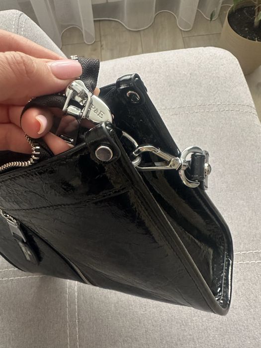 Шкіряна сумка клатч Polina