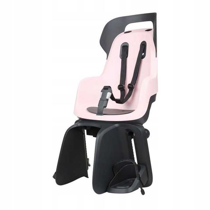 Fotelik rowerowy tylny POZNAŃ Bobike GO RS na bagażnik ODCHYLANY Pink
