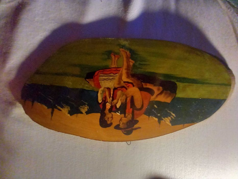 Obrazek na  desce  prl