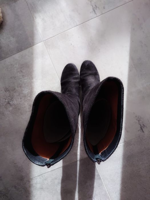 Kozaki zamsz skóra r. 38 miummash