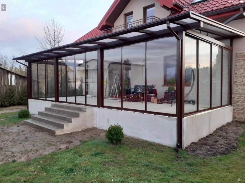 Zadaszenie tarasu, ogród zimowy. SOLIDNE !  Nie aluminium.