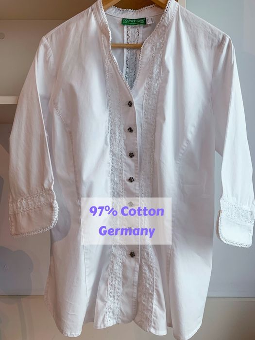 Country Line Trachtenmode klasyczna bluzka w stylu alpejskim