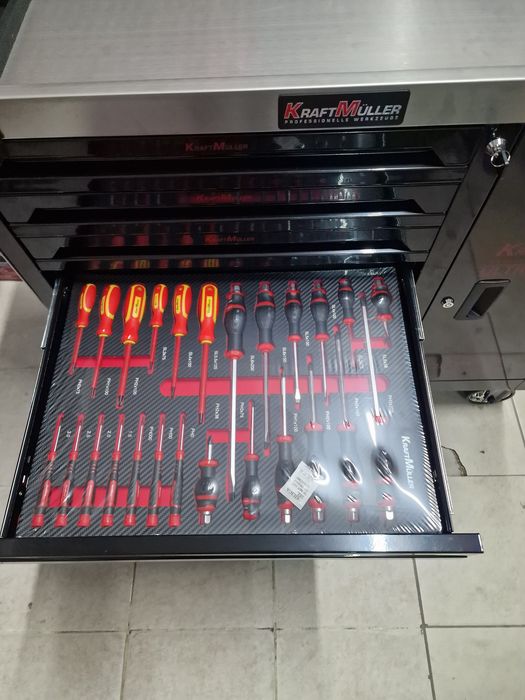 Carrinho de ferramenta de 7 gavetas completa novo s