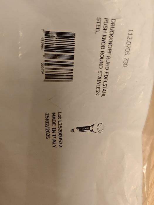 Push-button stainless steel Franke 112.0705.730